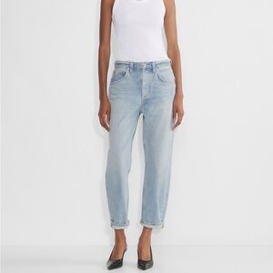 Citizens of Humanity Dahlia Jean Bow Leg Ribbon Light Wash 100% Cotton Size 27